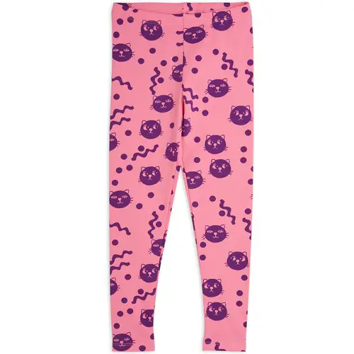 Organic Squiggly cats leggings (92-98 cm)