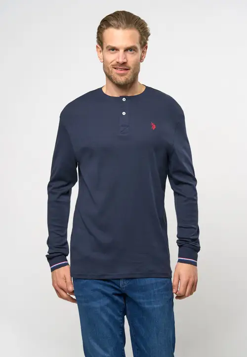 Cosimo Grandad Long Sleeve T-shirt - U.S. Polo Assn - Herre - XL