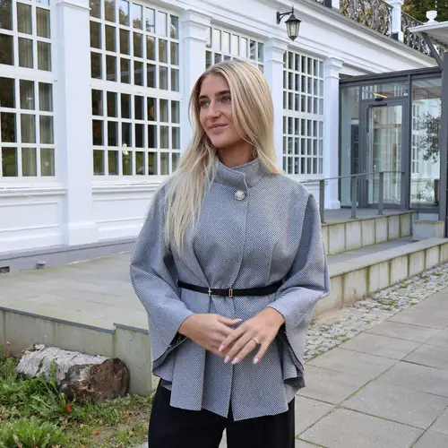 LIV PONCHO - GREY