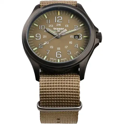 Traser P67 Officer Pro GunMetal Khaki armbåndsur