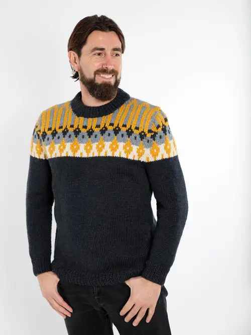 Frede Sweater - Fuza Wool - Navy Melange