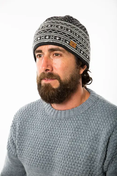 Arn Beanie Reversible - Fuza Wool - Denim