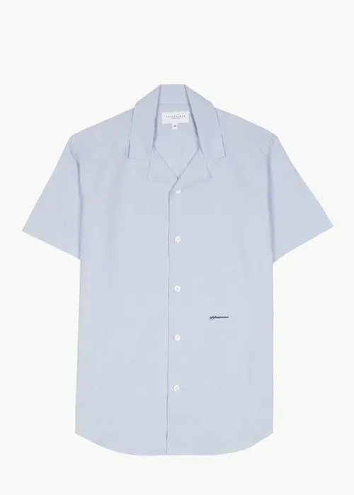 Camp Collar Shirt, Light Blue - Str: XS