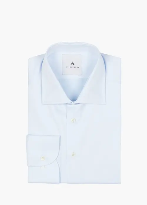 Twill Shirt, Pale Blue - Str: S - Cotton