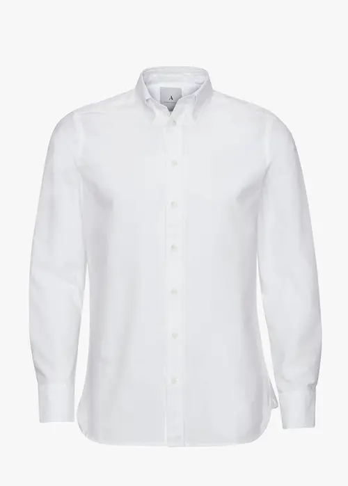 Oxford Shirt, White - Str: S - Cotton