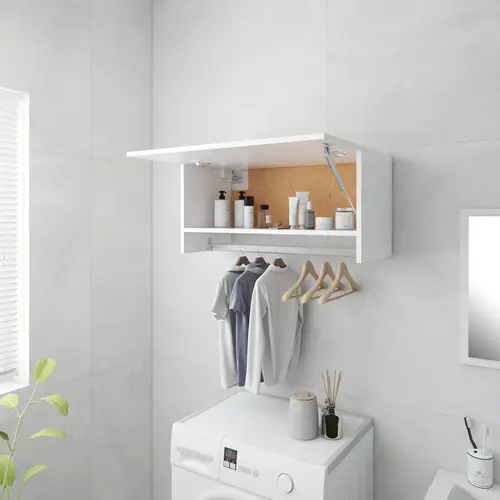 vidaXL garderobe 70x32,5x35 cm konstrueret træ hvid