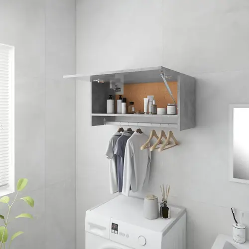 vidaXL garderobe 70x32,5x35 cm konstrueret træ betongrå