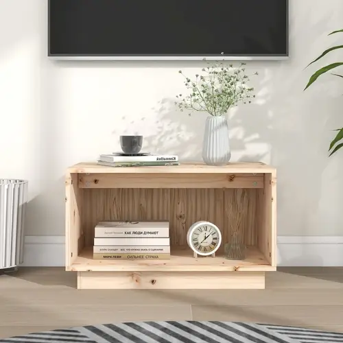 vidaXL tv-bord 60x35x35 cm massivt fyrretræ