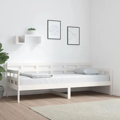 vidaXL daybed 80x200 cm massivt fyrretræ hvid