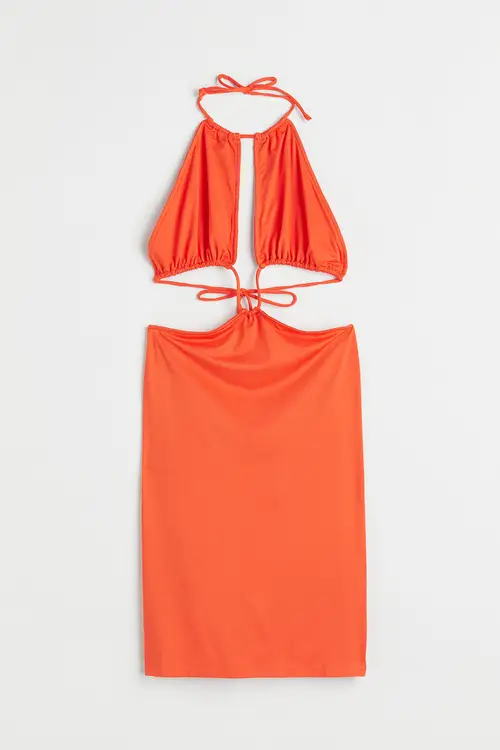 H&m+ Cut Out-kjole Orange, Hverdagskjoler I størrelse XXL