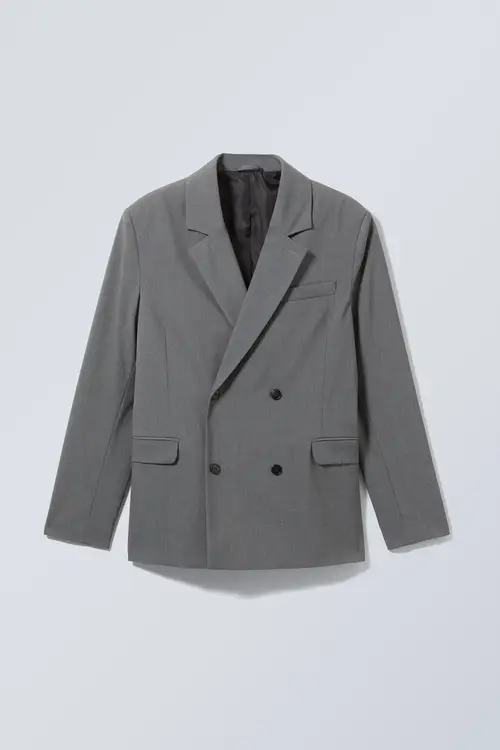 Weekday Leo Blazer Mørkegrå, Blazere. Farve: Dark grey I størrelse 54