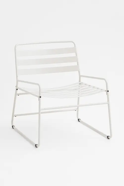 H&m Home Loungestol I Metal Hvid, Stole. Farve: White størrelse Onesize