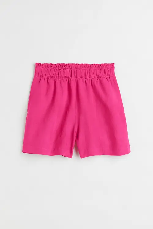 H&M Pull On-shorts I Hørblanding Cerise størrelse XS