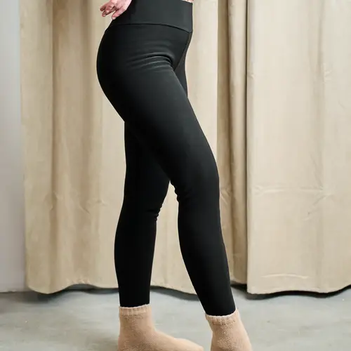 Fleece Leggings - XS / Sort