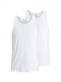 Jack & Jones 2pak tanktop i hvid undertrøje til herre XL Hvid