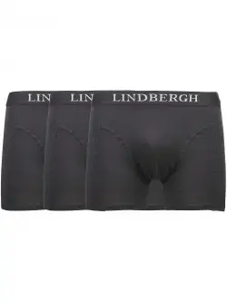 Lindbergh 3pak underbukser/boksershorts med bambus i sort til herre Sort M