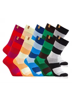 iZ Sock 10pak bambusstrømper med brede striber 6691edc7c319b