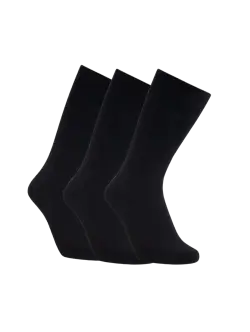 Iz sock 3pak Copenhagen premium uld strømper i sort | Ultra Soft 38 - 40