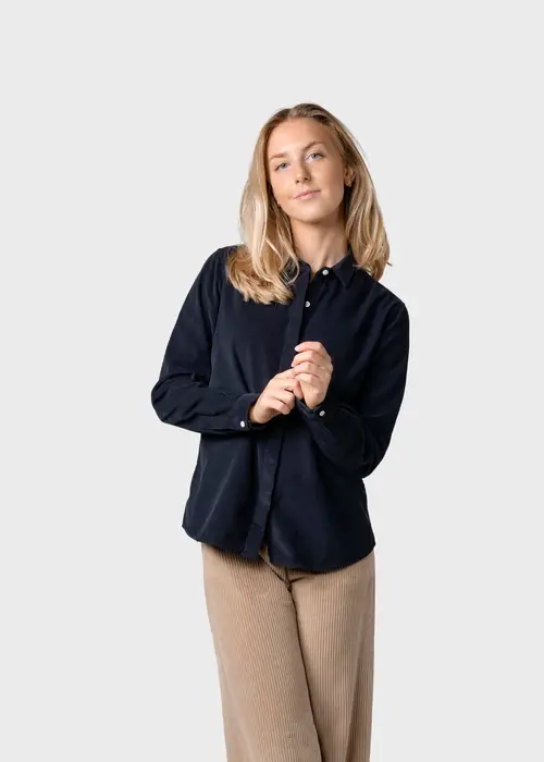 Klitmøller Collective - Julie corduroy shirt - Navy - XS