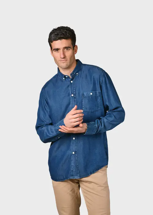 Klitmøller Collective - Benjamin chambrey shirt - Dark blue - M