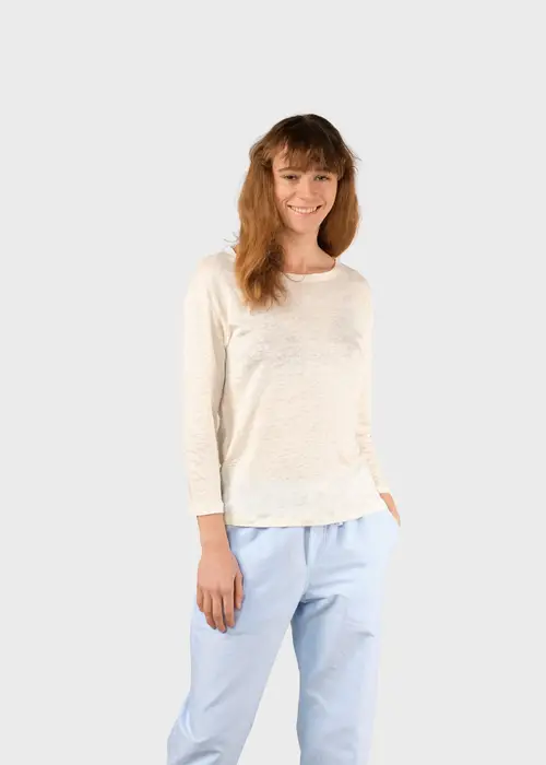 Klitmøller Collective - Gudrun LS tee - Cream - L