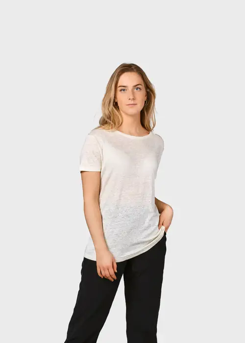 Klitmøller Collective - Rikke linen tee - Cream - M