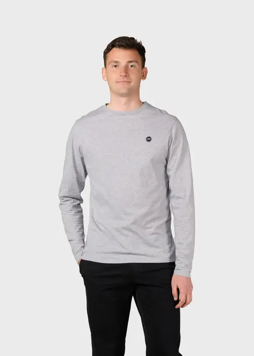 Klitmøller Collective - Linus LS tee - Grey melange - L