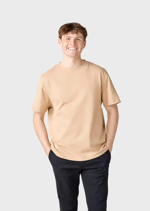 Klitmøller Collective - Mens boxy tee - Sand - L