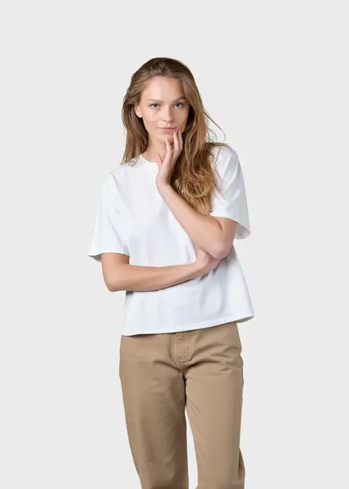 Klitmøller Collective - Womens boxy tee - White - XL