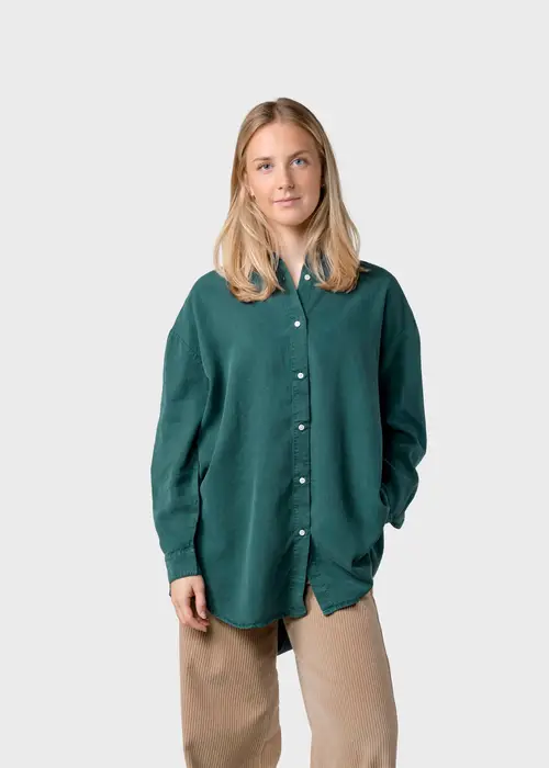 Klitmøller Collective - Ofelia lyocell shirt  - Moss Green - M