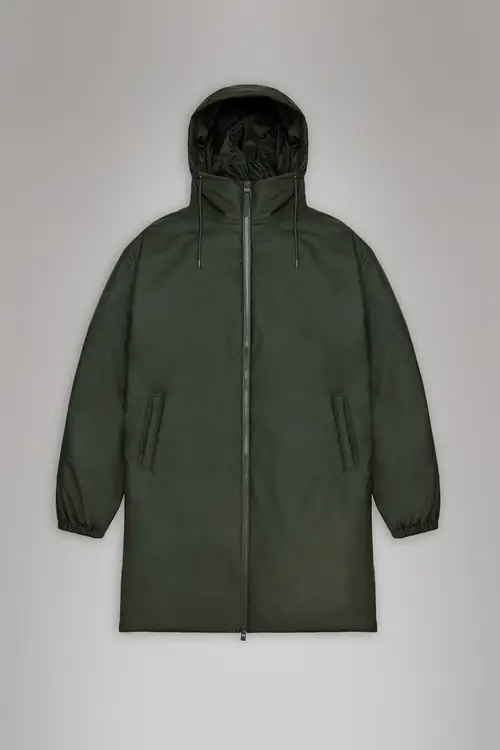 Rains Lohja Longer Insulated Jacket - Green