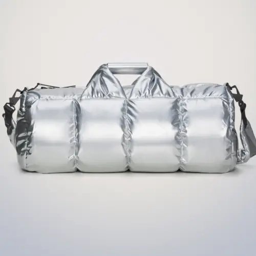 Rains Nyssa Puffer Duffel Bag - Mirror