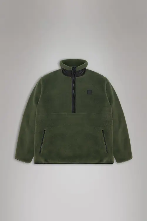 Rains Yermo Fleece Half Zip - Green