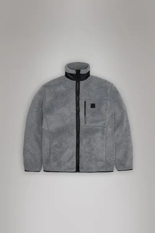 Rains Yermo Fleece Jacket - Dark Grey Melange