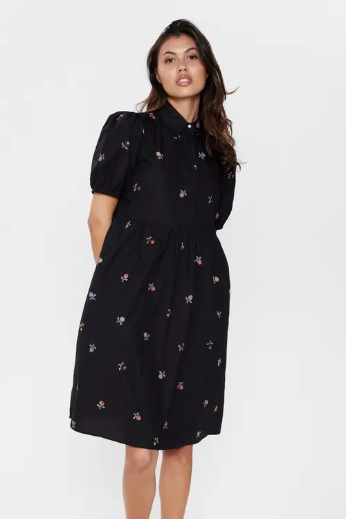 Nümph - NUROSE DRESS - Caviar - 36 - Sort - Dress