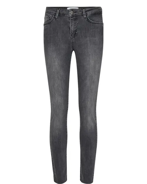 Nümph - NUSIDNEY JEANS - DARK GREY - Dark Grey Denim - 36 - Blå - Jeans