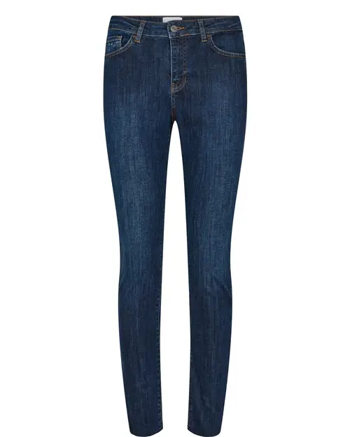 Nümph - NUSIDNEY CROPPED JEANS - DARK BLUE - Dark Blue Denim - 38 - Blå - Jeans