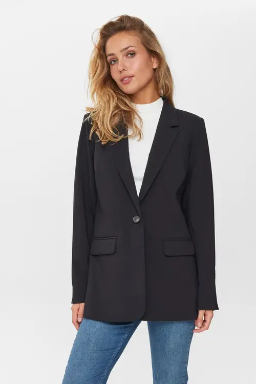 Nümph - NURONJA BLAZER - Caviar - 42 - Sort - Jackets & Coats