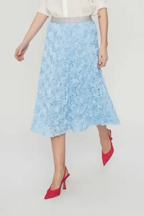 Nümph - NUDOROTHEA SKIRT - Clear Sky - 34 - Blå - Skirts