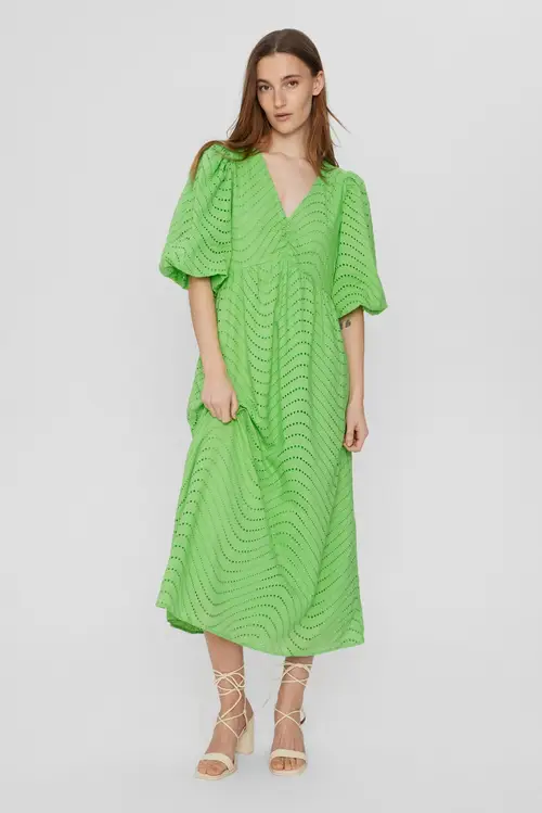 Nümph - NUEVELYN DRESS - Summer Green - 34 - Grøn - Dress