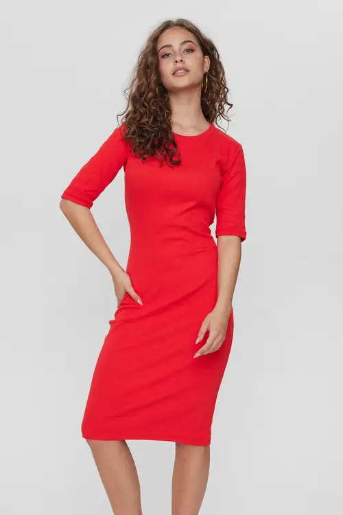 Nümph - NURILEY DRESS - High Risk Red - XS - Rød - Dress