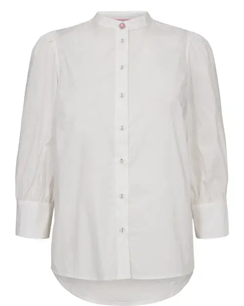 Nümph - NUELISE SHIRT - Bright White - 34 - Hvid - Shirt