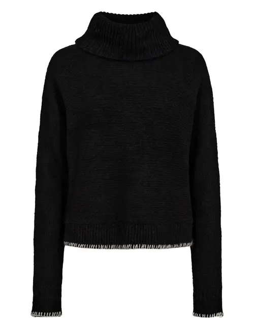 Nümph - NUUMA SOLID PULLOVER - Caviar - XXL - Sort - Knit