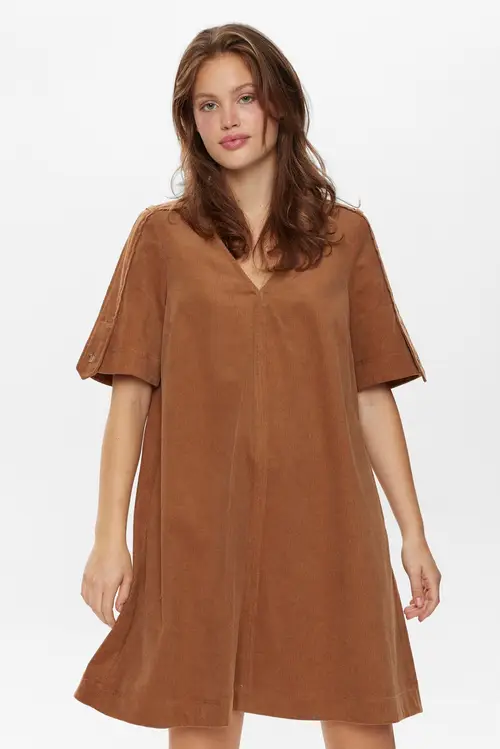 Nümph - NUSHOSHANNA DRESS - BRONZE BROWN - 34 - Brun - Dress