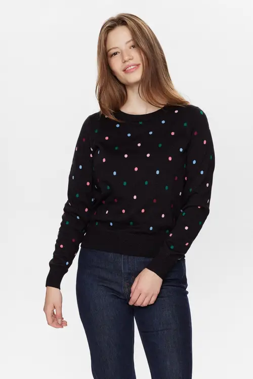 Nümph - NURITVA PULLOVER - Caviar - L - Sort - Knit