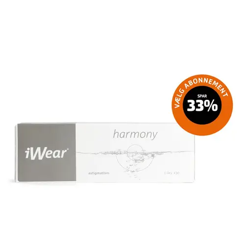 iWear Harmony Astigmatism 30 stk. Toriske / Astigmatiske Endagslinser