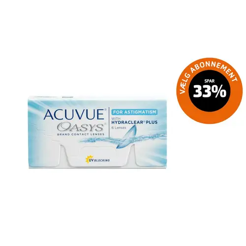 ACUVUE® Oasys for astigmatism Toriske / Astigmatiske 14-dags linser