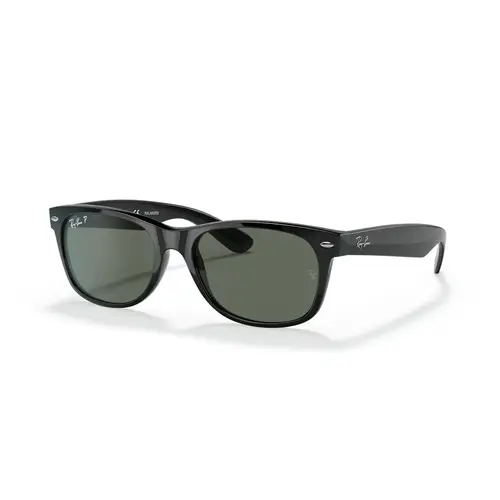 Ray-Ban New Wayfarer Classic 0RB2132 - Firkantede Sort Polariserede Linser