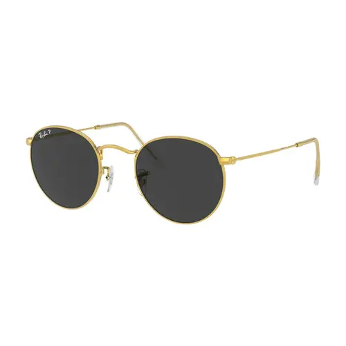 Ray-Ban Round Metal 0RB3447 Mænd - Runde Guld Polariserede Linser