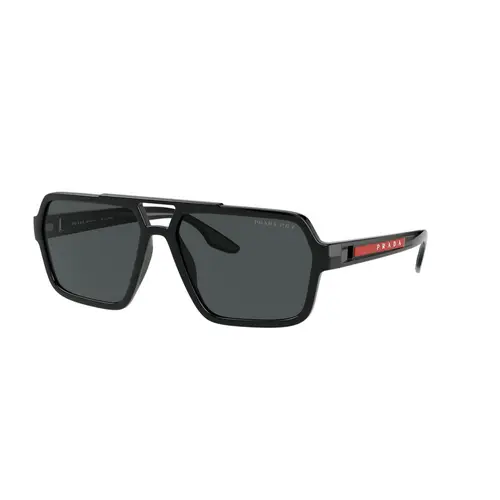 Prada Linea Rossa 0PS01XS - Firkantede Sort Polariserede Linser